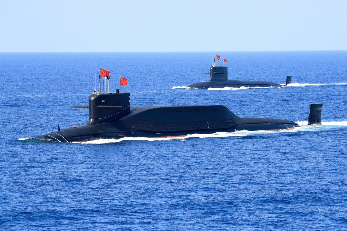  File: Nuclear-powered Type 094A Jin-class ballistic missile submarine of the Chinese People’s Liberation Army (PLA) Navy is seen during a military display in the South China Sea (REUTERS)