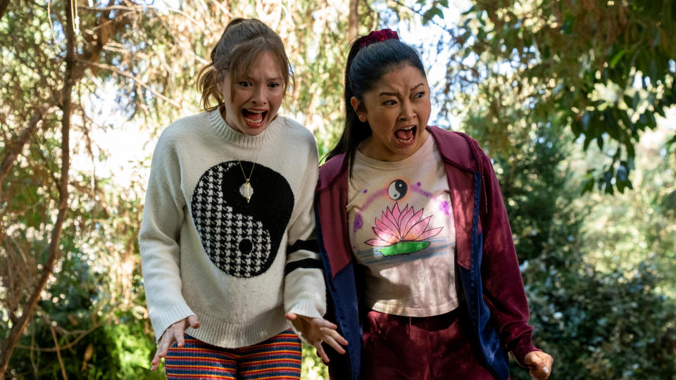 Zoe Margaret Colletti and Lana Condor in supernatural comedy series Boo, Bitch. (Netflix)