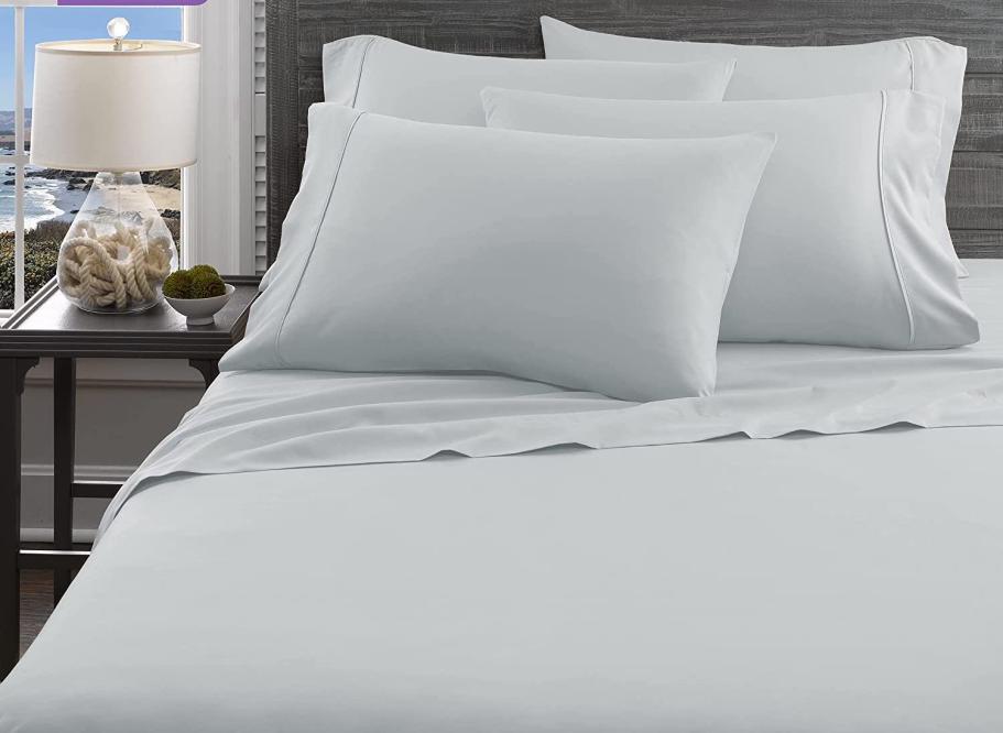  Danjor Linens Twin Sheets Set - Hotel Luxury Essential Bedding  - 4 pc Soft Bedding & Pillowcases Set with Deep Pockets - Breathable Bed  Sheets, Wrinkle Free - Grey Sheets : Home & Kitchen