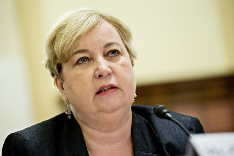 Christy McCormick, vice chair of the U.S. Election Assistance Commission, speaks during a Senate Rules and Administration Committee hearing on election security in Washington on July 11, 2018. (Photo: Andrew Harrer/Bloomberg via Getty Images)