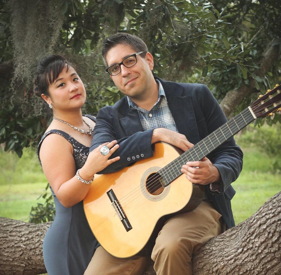 Singer Jenny Kim-Godfrey and her husband, guitarist Jonathan Godfrey perform together as the duo Corda Voce.