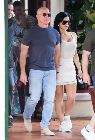 <p>TheImageDirect.com</p> Jeff Bezos and Lauren Sanchez spotted taking ATV's to the beach in Miami. The engaged couple who intend on making Miami their home base in the future who are in town for Art Basel were spotted looking at art installments on the beach before heading to the famous Joe's Stone Crab for a late lunch.