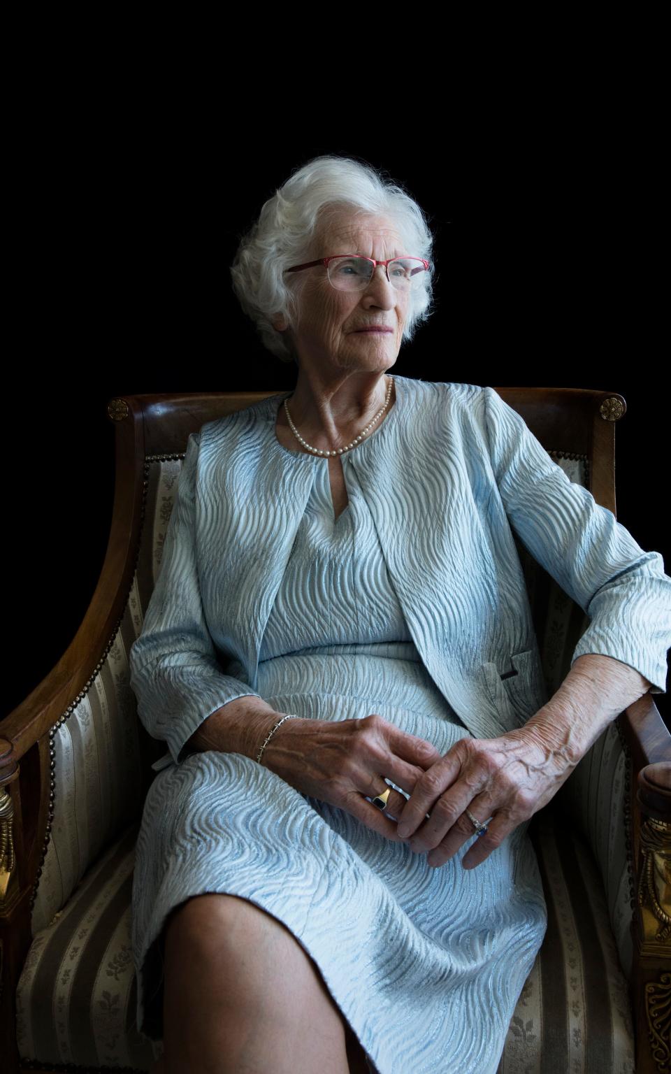 Charlotte Bishoff-van Heemskerck, who survived the Battle of Arnhem and aided the Dutch Resistance - but then the Nazis looted her father’s art collection - Credit: Carla van de Puttelaar