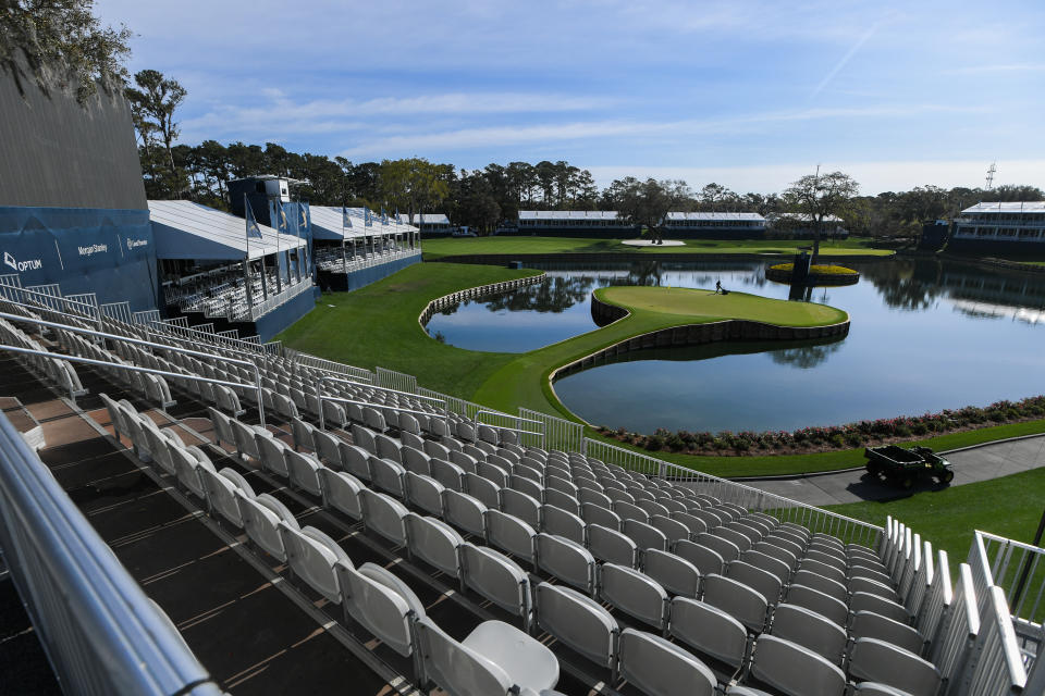 Everything stopped at The Players, and everywhere else. (Photo by Ben Jared/PGA TOUR via Getty Images)