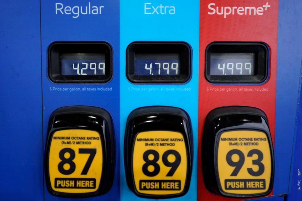 Typically, regular fuel has an octane rating of 87. Mid-tier, a mixture of regular fuel and premium fuel, has an octane rating of 89 or 90, while premium is between 91 and 94, depending on US Energy Information.  Administration.