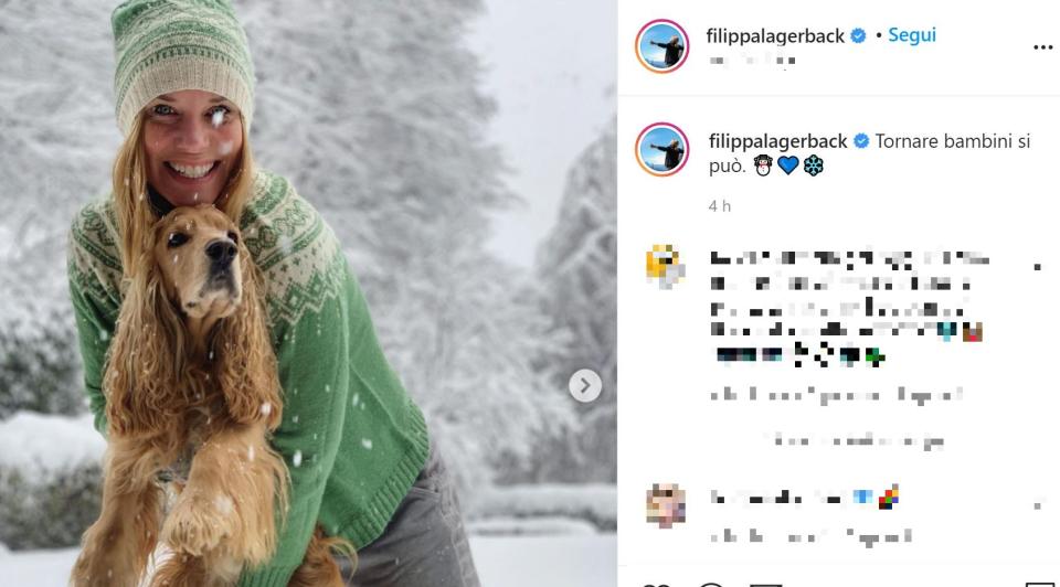 La maxi nevicata a Milano conquista i vip. Valanga di storie, video e post sui profili Instagram delle celebrità.
