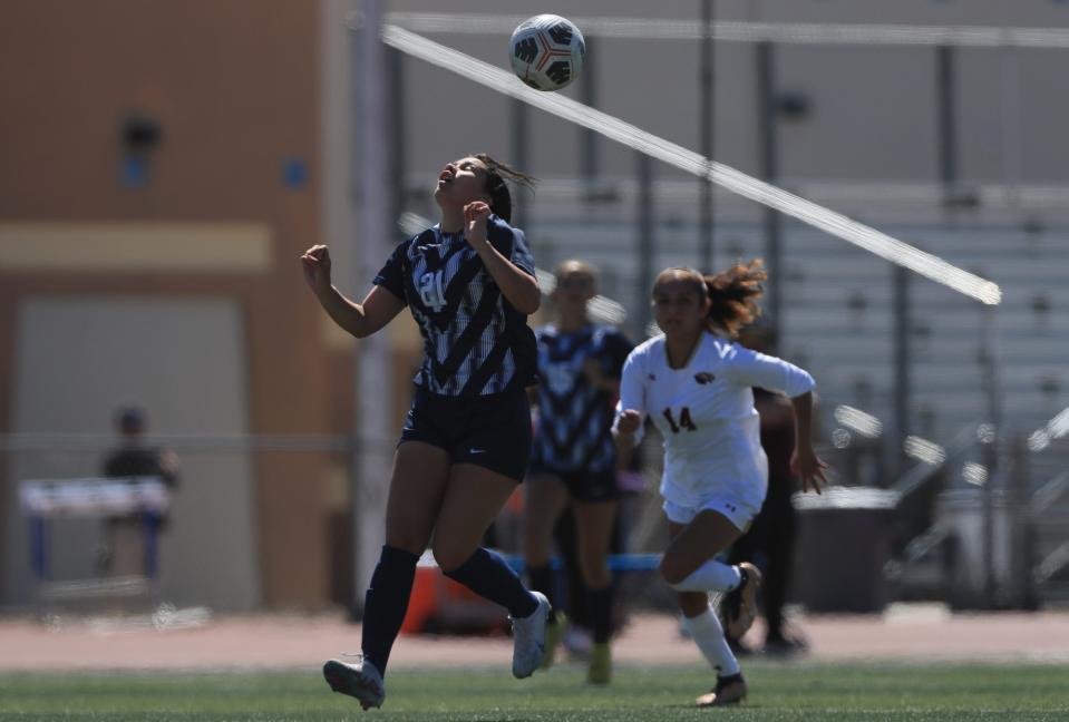 Andress defeated Del Valle on Saturday in the Class 5A, girls soccer regional quarterfinals at Eastwood High Schoo. The match was tied 3-3 after regulation and Andress outscored the Conquistadores 4-3 in a shootout.