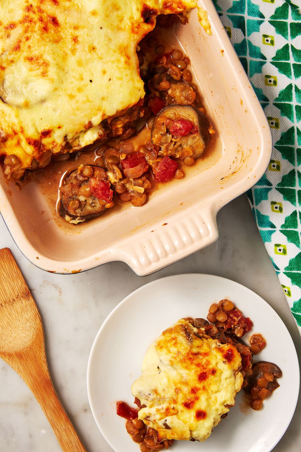 <p>The creamy béchamel sauce that goes on top that makes this dish the comfort food that it is.</p><p>Get the recipe from <a href="https://www.delish.com/cooking/recipe-ideas/a30876085/vegetarian-moussaka-recipe/" rel="nofollow noopener" target="_blank" data-ylk="slk:Delish;elm:context_link;itc:0;sec:content-canvas" class="link ">Delish</a>.</p>