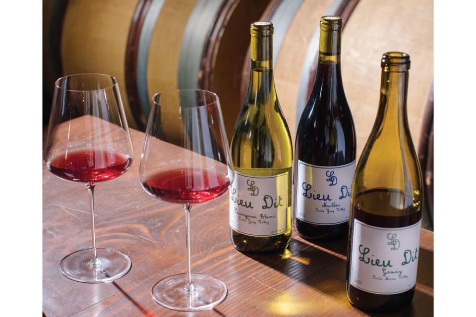 Lieu Dit pours at the Tyler Wines tasting room | Jessica Sample