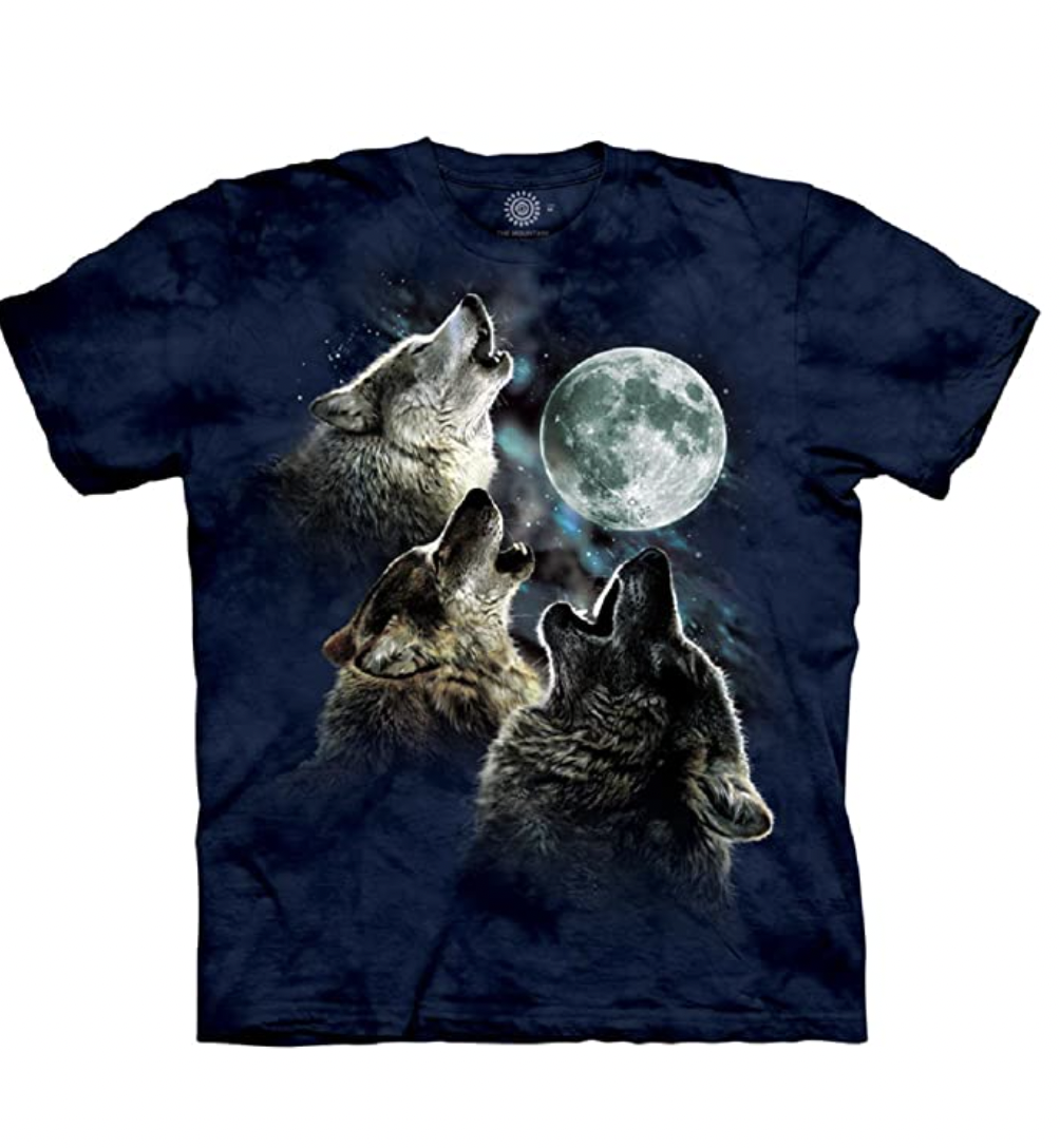 The Mountain Men's Three Wolf Moon Short Sleeve Tee