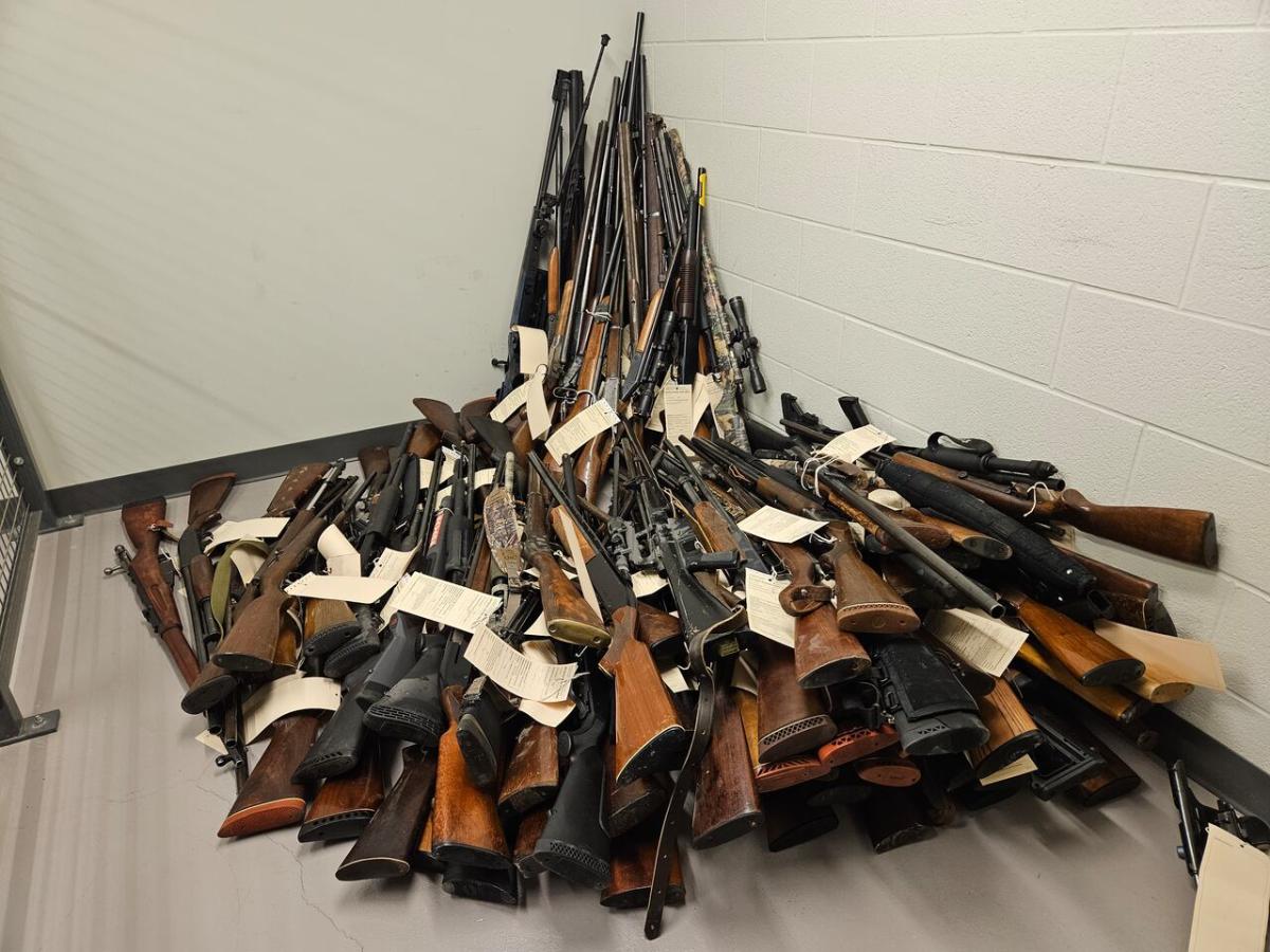 More than 200 firearms seized after traffic stop in Waterloo