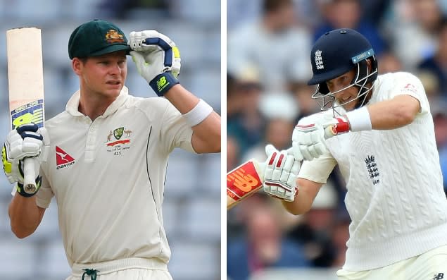 Steve Smith and Joe Root will lead their sides into the 70th Ashes series this winter - Getty Images