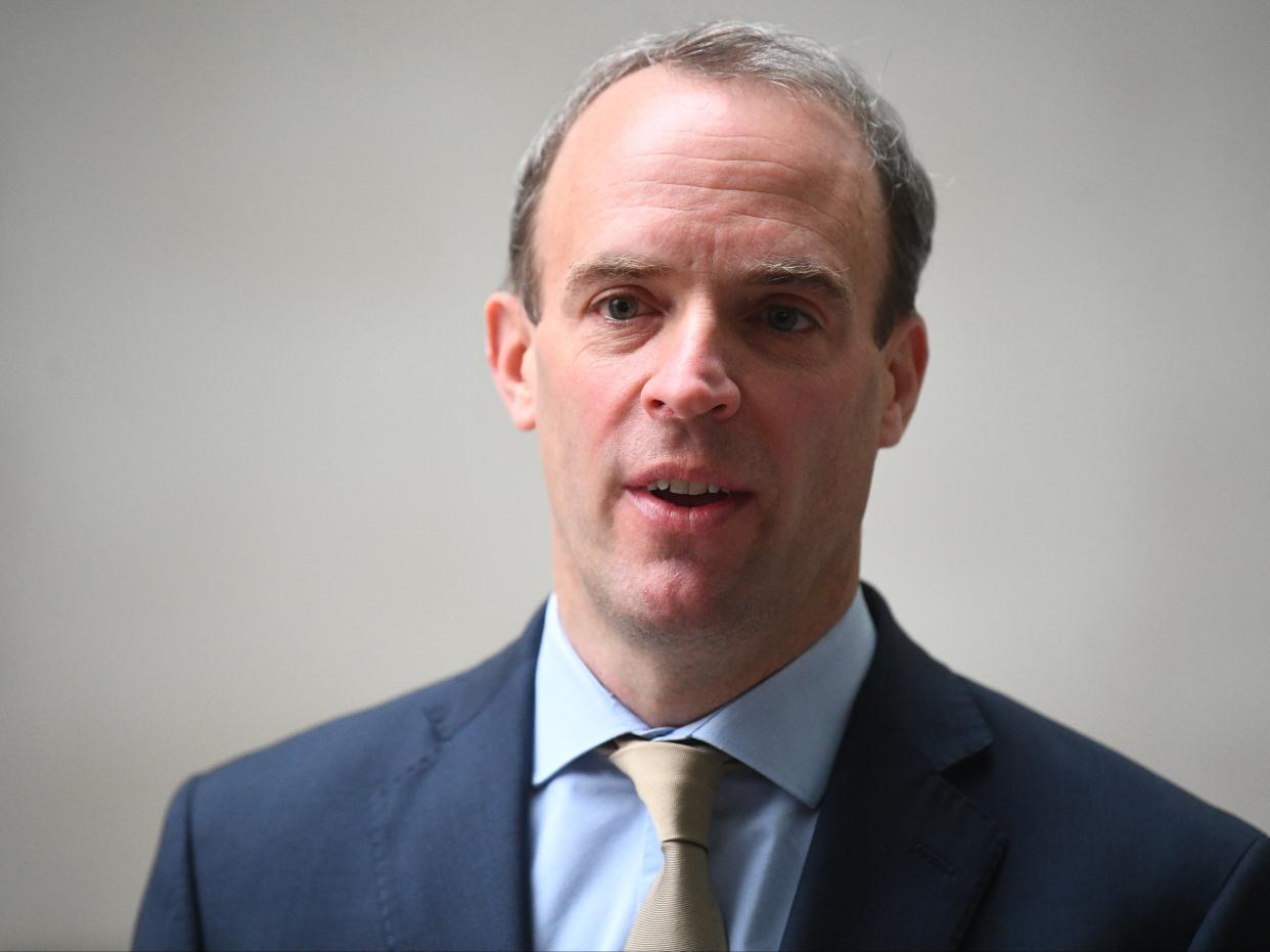 Foreign secretary Dominic Raab (PA)