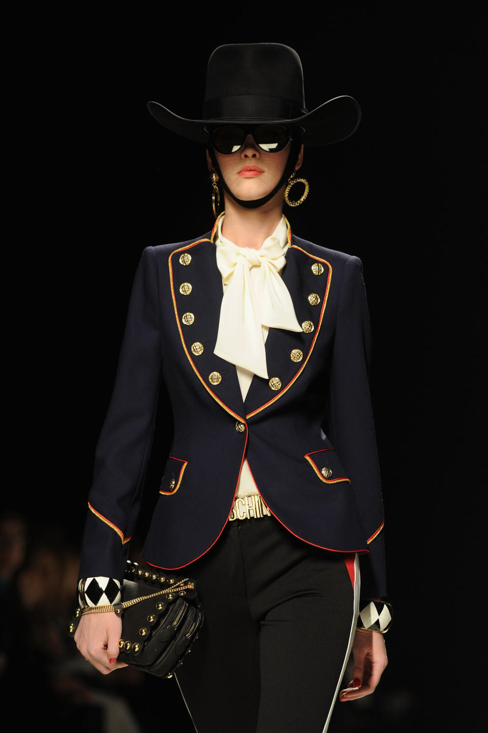 Cowboy hats at the Moschino Fall 2012 show