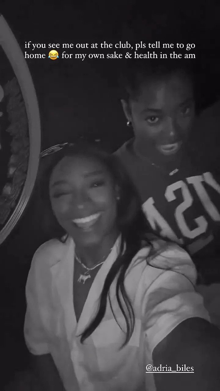 Simone Biles Is Unwell After Night Out in Paris 968