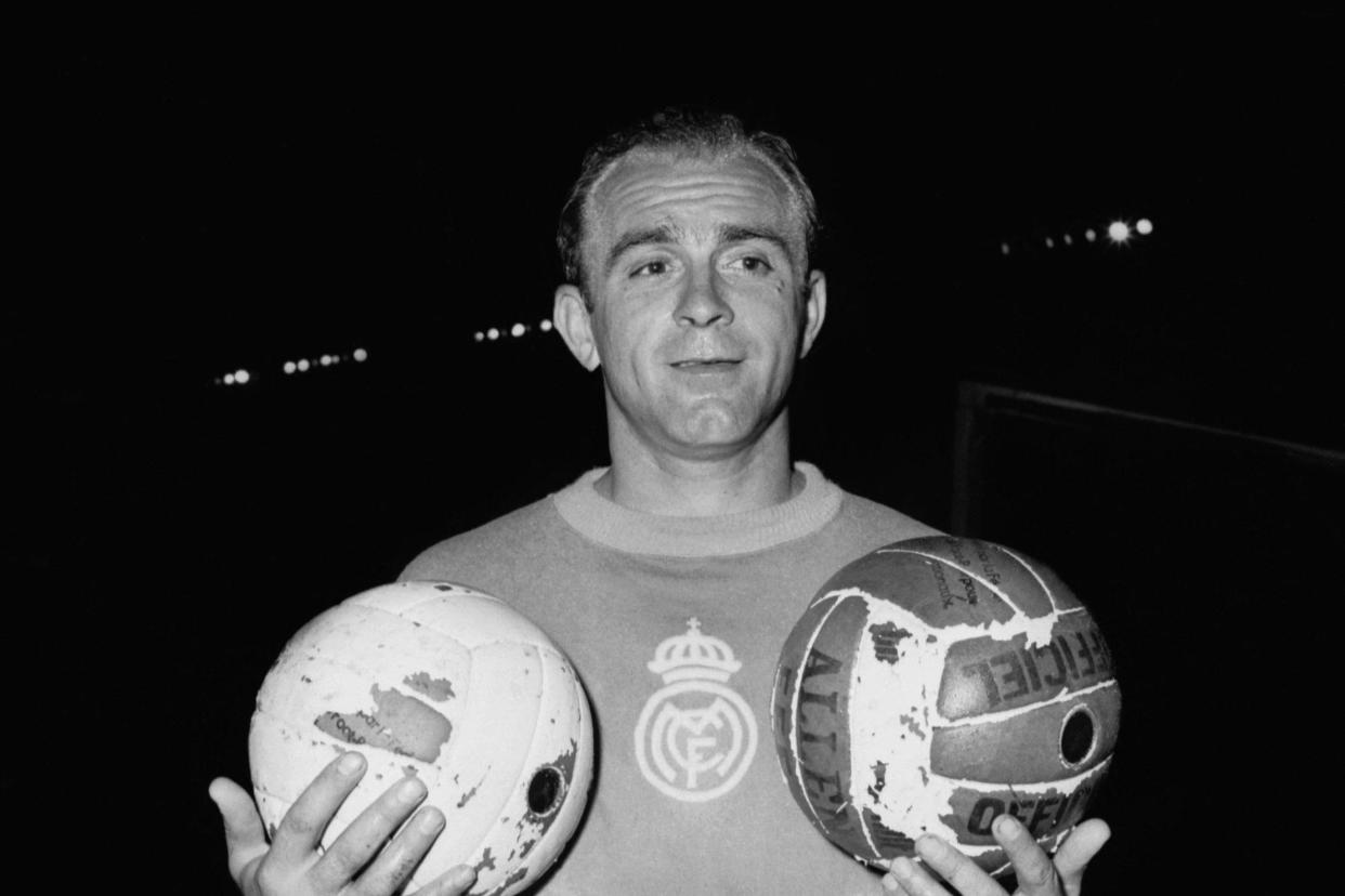 Two-time Ballon d'Or winner Di Stefano scored 216 league goals in 262 games for Real Madrid: AFP/Getty Images