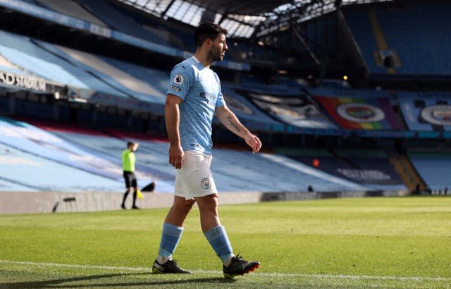 Sergio Aguero looked off the pace against the Hammers 