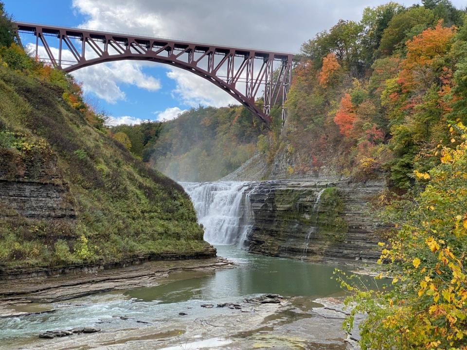 Called the “Grand Canyon of the East,” New York's Lethworth State Park centers on the Genesee River,