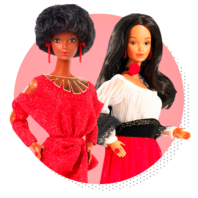 First Diverse dolls named Barbie. (Mattel)