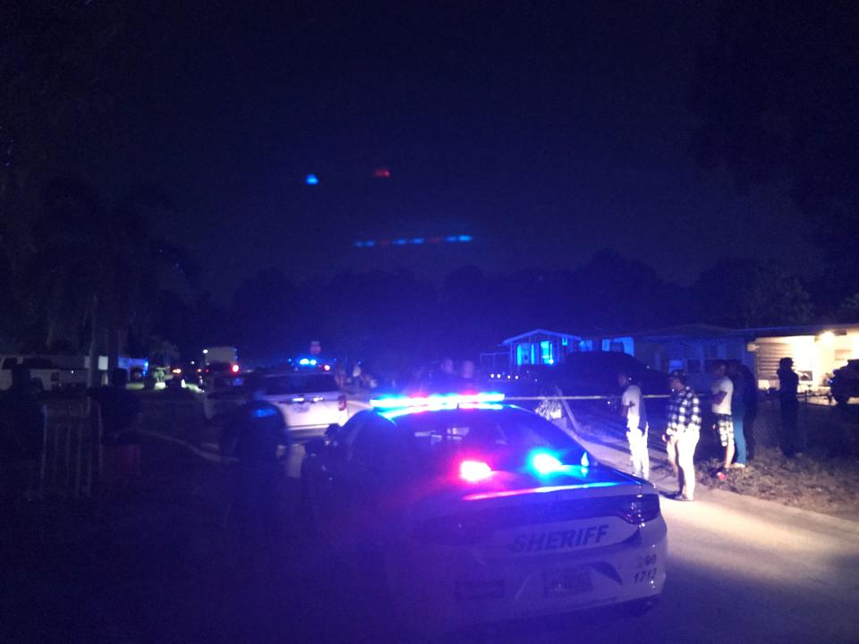 A man was shot and killed at home during what officials said was an argument in a large gathering at a home in the 700 block of 5th Place Southwest, where deputies and crime scene investigators were gathered late Monday, May 16, 2022.