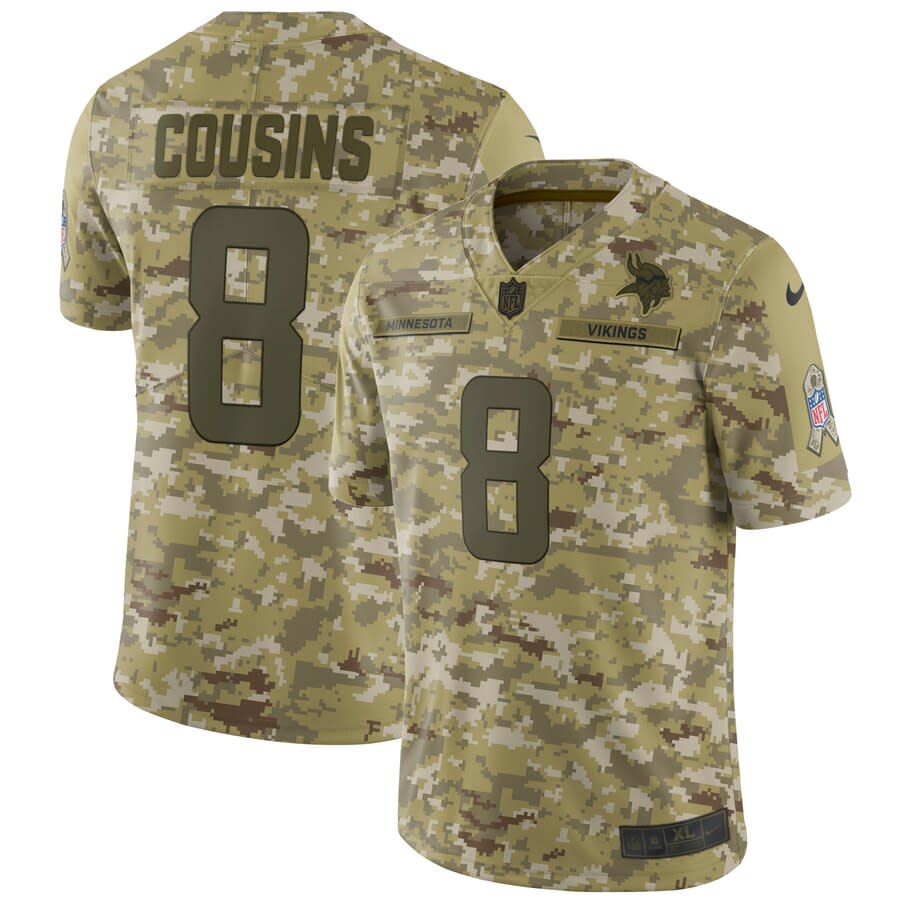 Nike Cousins Vikings Salute to Service Jersey