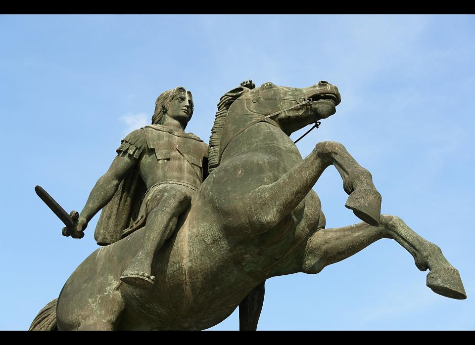 Pictured: Equestrian Statue of Alexander the Great at Thessaloniki, Greece.