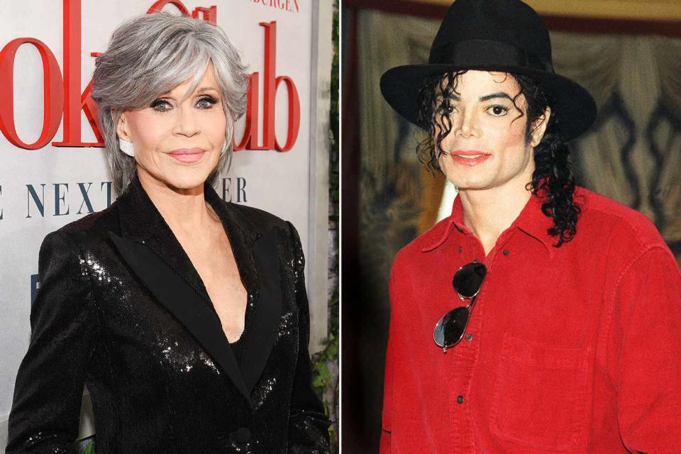 Steve Eichner/Variety via Getty Images; Phil Dent/Redferns Jane Fonda and Michael Jackson