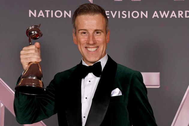 Anton Du Beke with the Talent Show Judge Award (Photo: Dave J Hogan via Getty Images)