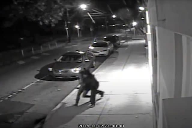 <p>PhiladelphiaPolice/YouTube</p> Security footage of Carlesha Freeland-Gaither's abduction