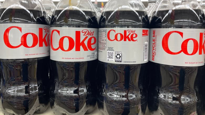 Liter bottles of diet coke