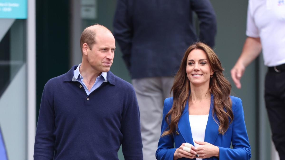 Kate Middleton Shows Off Her Sporty Side in Blue Top and Trousers