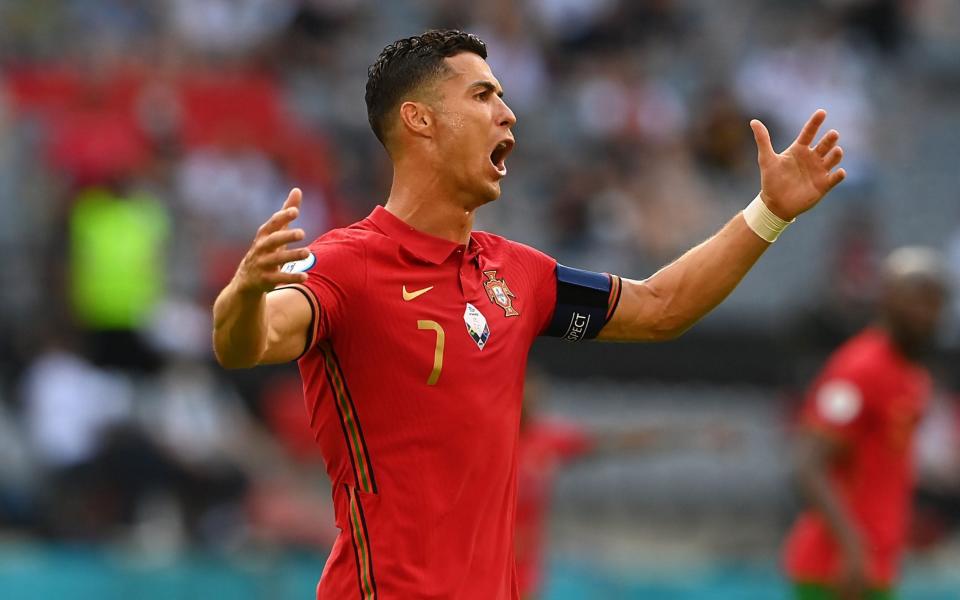 Cristiano Ronaldo looks frustrated - SHUTTERSTOCK