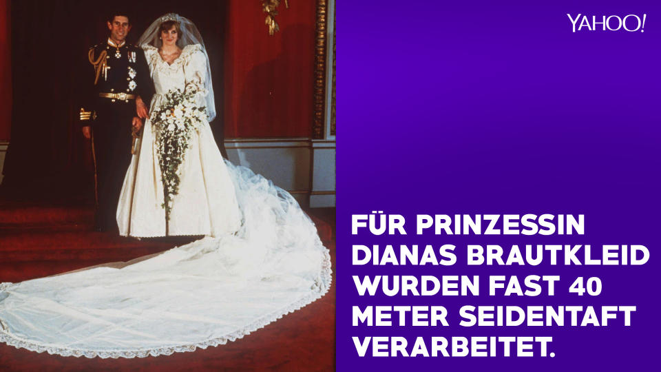 10 Fakten über das Brautkleid von Prinzessin Diana