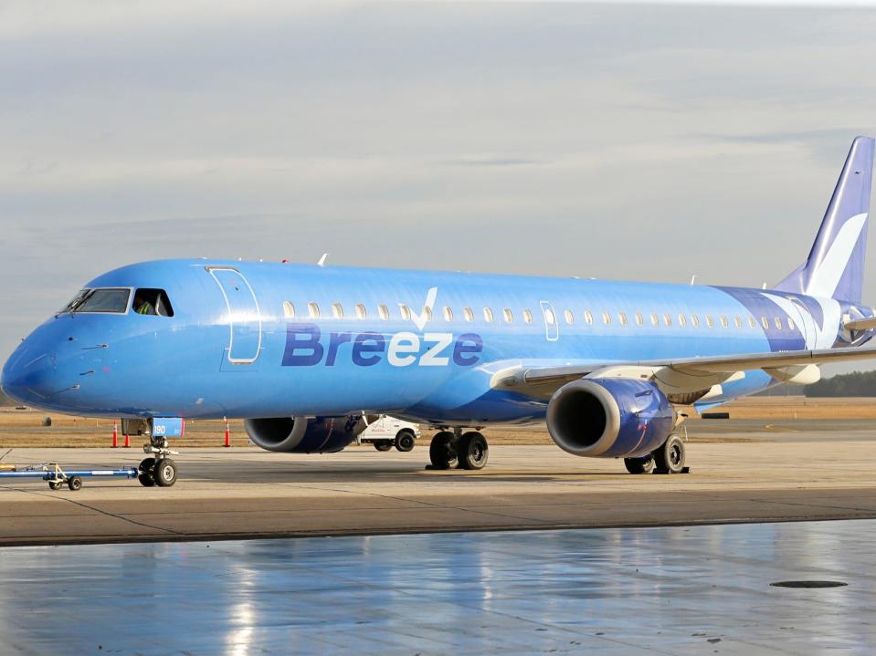 Breeze Airways Embraer E190 aircraft