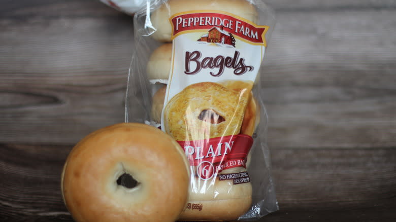 Pepperidge Farm Bagels with bag
