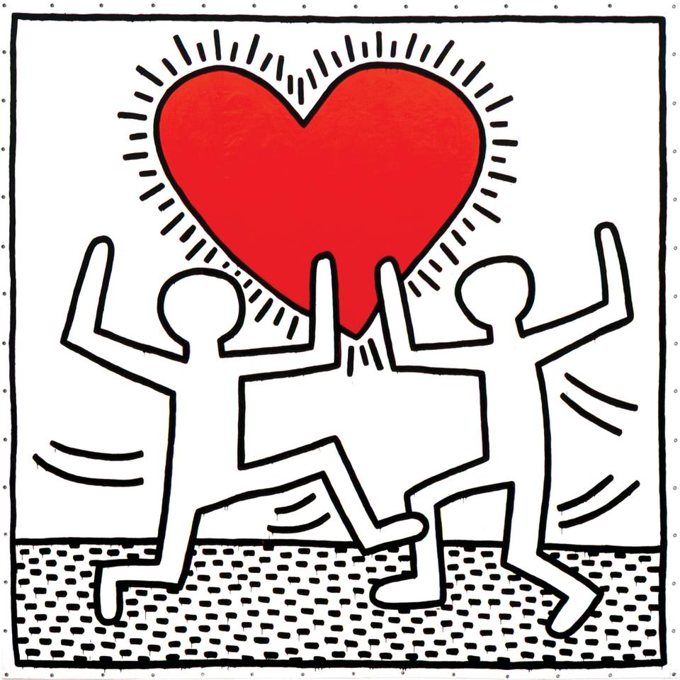 An untitled work by Keith Haring. 1982. Courtesy: The Broad