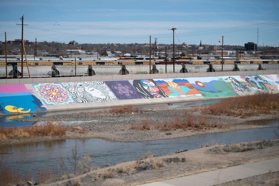 The Pueblo Levee Mural Project lines the levee of the Arkansas River through Pueblo. The Pueblo Levee Mural contest will close on Friday, March 24.