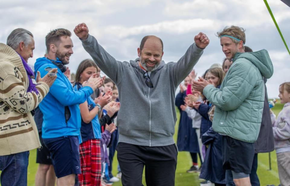 The Argus: Dom Orys, who completed a double marathon distance