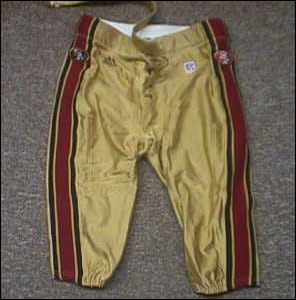 Stuff You Need: Game worn 49ers pants - Yahoo Sports