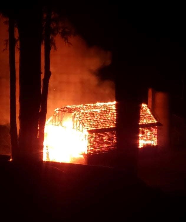 The barn on Worley Cove Road was built in the late 1940s by Ralph Worley and Frank Bonnom. It was one of four burned in an act of arson Nov. 3.