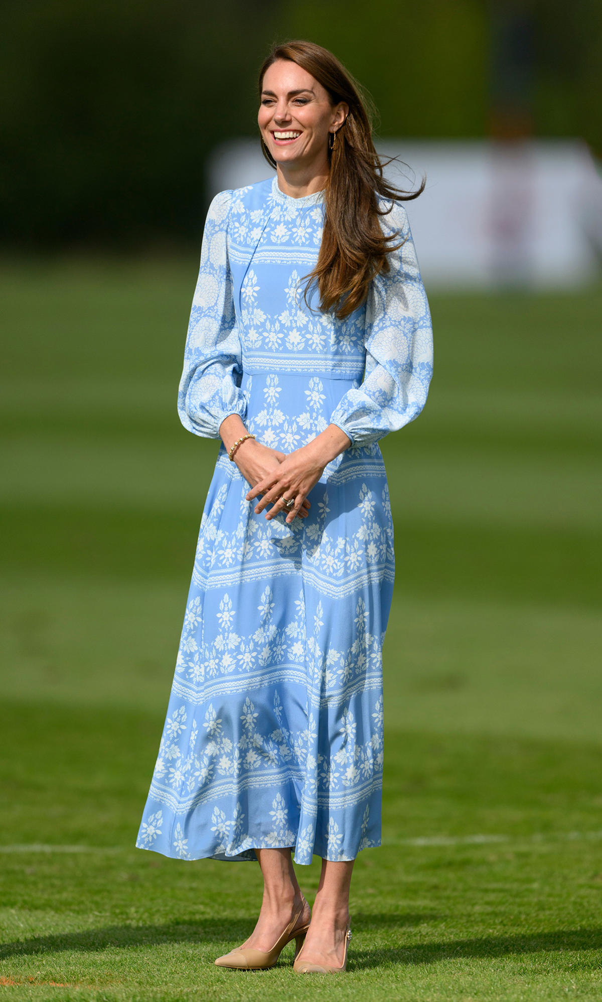 Princess Kate looks pretty in cornflower blue dress for charity