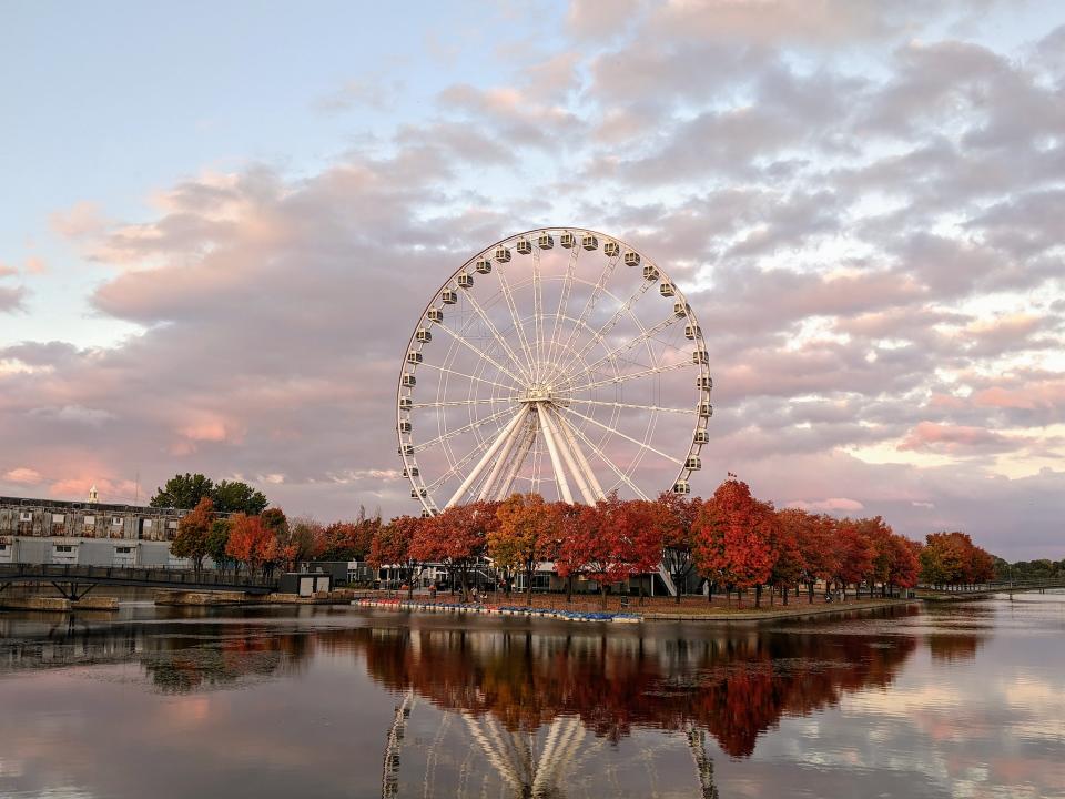 Ferris wheel in Old Port of Montreal, Montreal, QC, Canada