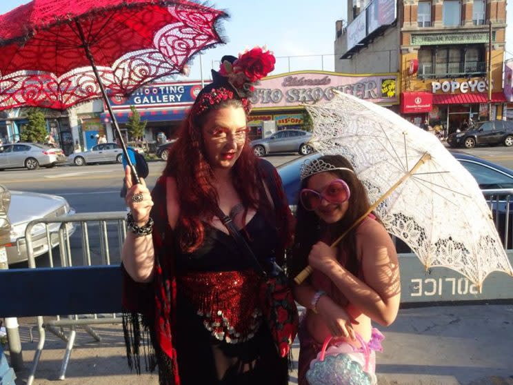 At a June event in Brooklyn, the Mermaid Parade. 