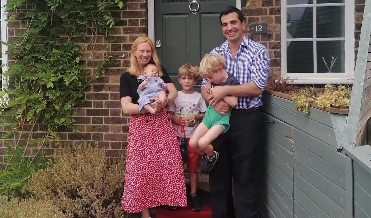 The Weston family at their old Earlsfield home  (Handout)