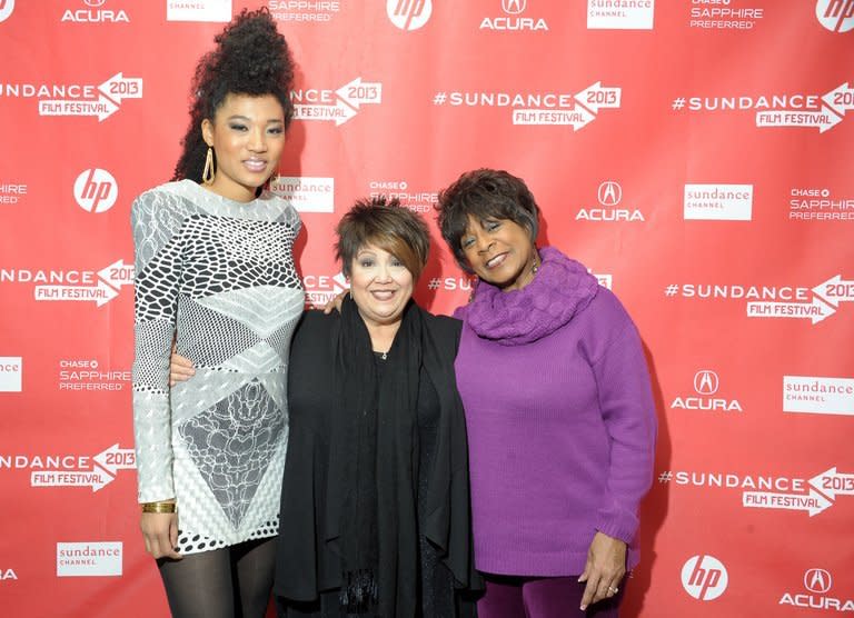 L-R: Singers Judith Hill, Tata Vega and Merry Clayton attend the "Twenty Feet From Stardom" premiere during the 2013 Sundance Film Festival at Eccles Center Theatre on January 17, 2013 in Park City, Utah. The film showcases the lives of a series of mostly African American back-up singers whose voices are familiar but whose faces and names are barely known