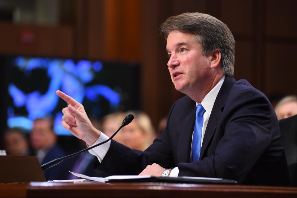 Supreme Court Associate Justice nominee Brett Kavanaugh appears before the Senate Judiciary Committee during his confirmation hearing on Sept. 5, 2018.