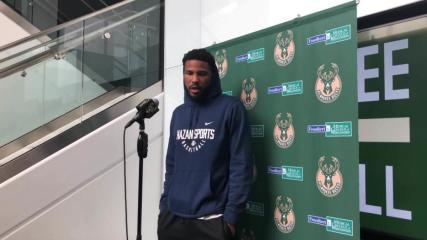 Bucks guard Malik Beasley discusses Milwaukee's performance on both ends in Game 1.