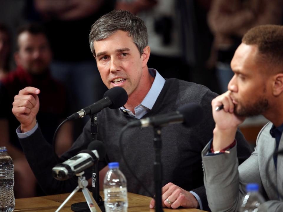 Beto O’Rourke apologises for campaign joke about wife raising their children ‘sometimes with my help’