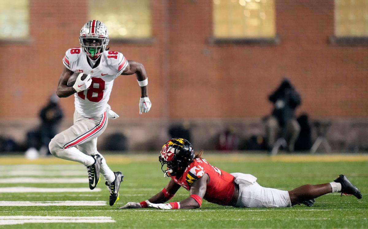 Ohio State football wide receiver Marvin Harrison Jr. earns consensus