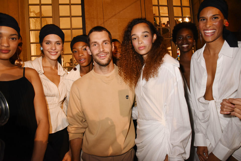 <p>Jacquemus celebrates his SS18 show with a selection of models.</p>